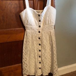 White Button Up Dress